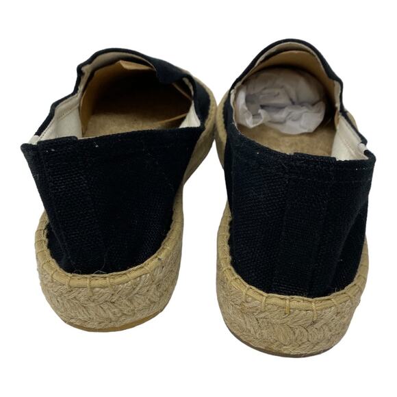 Soludos Women's Size 11 Smoking Slippers Slip On Espadrille Loafers Black New - Picture 6 of 8